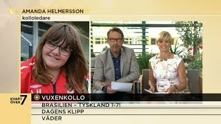 15åriga Amanda annordar sommarkolla för vuxna  Nyhetsmorgon TV4 [upl. by Allerym]