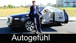 RollsRoyce Wraith FULL REVIEW Ghost Coupé test driven 2016  Autogefühl [upl. by Enyaz]