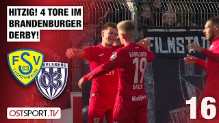 Hitzig 4 Tore im Brandenburger Derby Luckenwalde  Babelsberg  Regionalliga Nordost [upl. by Annahsed]