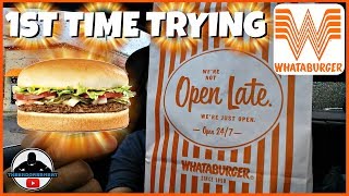 My 1st Time trying WHATABURGER®  Whataburger Review [upl. by Zaragoza]