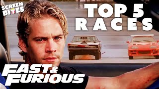 TOP 5 Races  Fast amp Furious Saga  Screen Bites [upl. by Mad359]