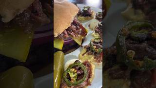 Homemade brisket burger and homemade brisket deviled eggs [upl. by Lyndsay]