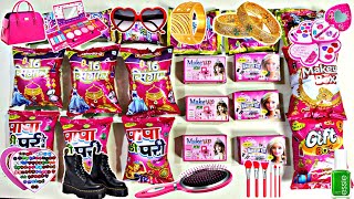 makeup snacks collection😍 main nikala jewellery box🤩makeup set🥰makeup kit 😀or bhot aache aache gifts [upl. by Samaria]