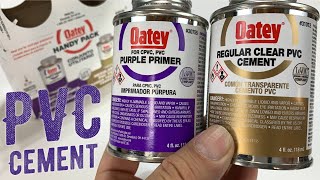 Oatey PVC Purple Primer amp Cement Handy Pack [upl. by Rossing]