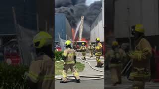 Firefighters Nearly Engulfed By Fireball As Melbourne Factory Explodes  10 News First [upl. by Adel]