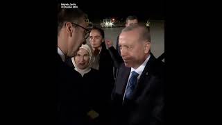 Turkeys President Erdogan arrives in Serbia for visit greeted by Vucic [upl. by Orme]