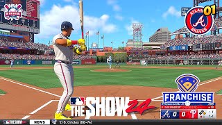 MLB The Show 24 Atlanta Braves vs Philadelphia Phillies  Opening Day  Franchise Mode 1  PS5 HD [upl. by Aniretac]