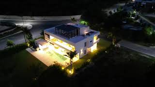 Vista Cana  Punta Cana  Villa Andrea At Night  A Zek Properties Luxury Villa [upl. by Sell]