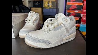 Air Jordan 3 Craft Ivory On Feet Review [upl. by Lleder]