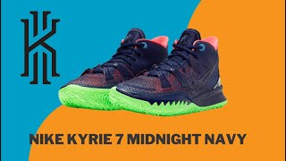 NIKE KYRIE 7 MIDNIGHT NAVY UNBOXING [upl. by Gaal]