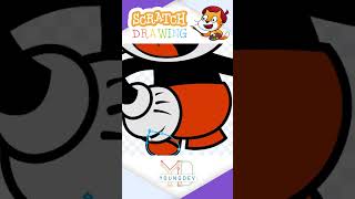 Scratch Drawing  Cuphead and Mugman shorts [upl. by Cesaro]