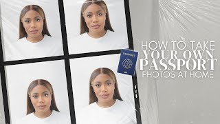 PASSPORT HAIR amp MAKEUP  HOW TO TAKE YOUR OWN PASSPORT PHOTOS AT HOME [upl. by Attelahs541]