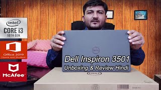 Dell Inspiron 3501 i3 10th generation Laptop  8Gb Ram 1Tb HDD FHD Display  UnboxingReview Hindi [upl. by Finah717]