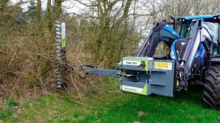 Hydraulic Hedge Trimmer For Tractor  GreenTec HS 172 [upl. by Marcell]