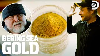 Counting Gold Hauls after a Huge Storm  Bering Sea Gold [upl. by Hatcher]