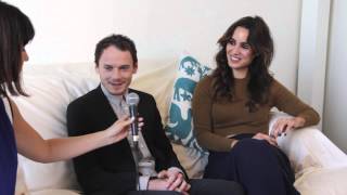 Inconvenient Interviews wRisa Sitting Down with Anton Yelchin and Bérénice Marlohe  HelloGiggles [upl. by Danete623]