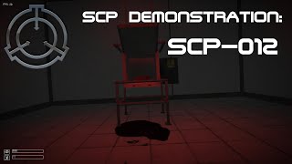 SCP Demonstration SCP012 [upl. by Adnohryt]