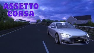 Assetto Corsa  Evo Triangle  Audi A8L  Steering Wheel Gameplay [upl. by Eimmis22]