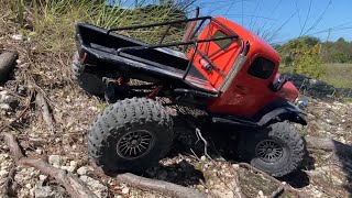 FMS Rochobby Atlas upgraded and modded rock crawling extreme 4x4 offroad RC [upl. by Oinotnanauj]