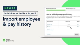 How to import employee and pay history from ADP Paychex or Gusto into QuickBooks Online Payroll [upl. by Anirahs]