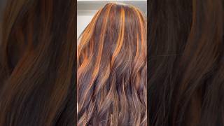 Dark brown with some gorgeous ginger highlights 🤭 hair balayage [upl. by Niwrud]