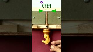 Secret Wooden Key amp Lock Shelf with Secret woodworking woodcraft diy woodwork shorts [upl. by Tama]