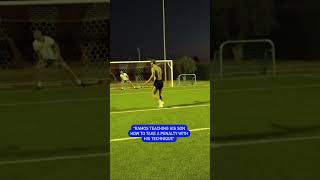 Sergio Ramos Shows His Son How to Master a Penalty Kick 🔥Football SergioRamos PenaltyKick [upl. by Ralyat]