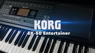 Korg EK50 Entertainer Keyboard  Gear4music Overview [upl. by Lizbeth]