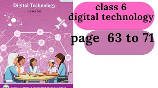 class 6digital technology page 63 to 71 [upl. by Claude919]