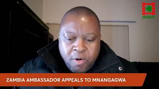 WATCH LIVE Zambian Ambassador appeals to Mnangagwa [upl. by Tucky]