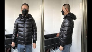 Moncler Short Down Jacket Try On Review [upl. by Seravaj430]