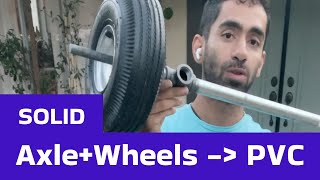 How to make an axlewheel that can connect with PVC [upl. by Toille]