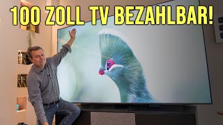 100 Zoll Jumbo TV endlich bezahlbar  Samsung 98quot Q80C Fernseher im Test [upl. by Aspia738]