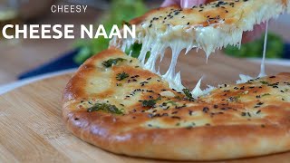 Cheese Naan Recipe  Cheesy Garlic Naan Recipe by Tasty Craving [upl. by Lashond701]