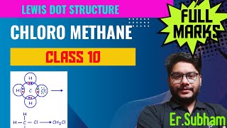 Lewis dot structure  chloromethane  how to draw Lewis dot structure [upl. by Nyrmac]