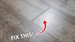 How To Fix Gaps In Flooring Easily On Laminate Vinyl LVP Engineered Floors  DIY Tips and Tricks [upl. by Libnah]