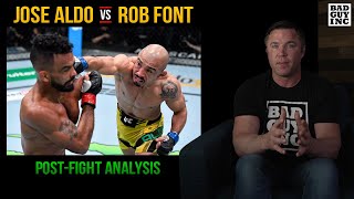 Jose Aldo vs Rob Font Heres What Happened [upl. by Aihsema518]