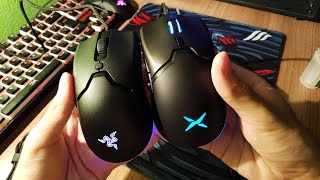 Razer viper mini Vs Delux M800 sensor 3389 Comparação [upl. by Ameluz]