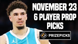 NBA PRIZEPICKS TODAY  6 BEST PROP PICKS  SATURDAY  11232024  BEST PROPS  NBA BETTING [upl. by Neeven]