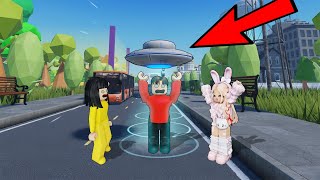 Yuta Mio Dan baby Celine Kabur Dari Tempat Alien Naek Ufo  ROBLOX [upl. by Verneuil]