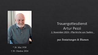 Trauergottesdienst Artur Pezzi [upl. by Ithaman]