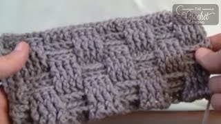 Crochet Basket Weave Stitch  Blanket  EASY [upl. by Ecirp659]