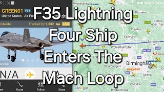 Amazing F35 Lightning Fighter Jets in the Mach Loop 3072024 [upl. by Ludie847]