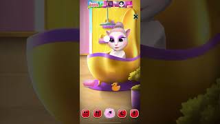 my talking angela shorts short shortsvideo shortvideo subscribe america talkingangela [upl. by Aynahs]