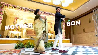 Amazing MotherSon Dance Performance for Bride on Engagement Ceremony  Woh Ladki hai kahan [upl. by Kryska]