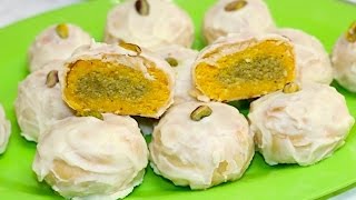 Badam Pista Ghari Video Recipe  Surti Ghari for Chandi Padva Festival Celebration [upl. by Daniela]