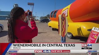 Oscar Meyers Wienermobile is back in Waco [upl. by Cerellia]