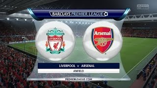 Liverpool FC vs Arsenal FC  13012016  Barclays Premier League  FIFA 16 [upl. by Kimura]