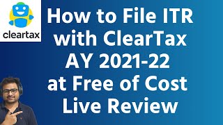 ClearTax Income Tax Return Filing for Salary Business Capital Gain for AY 202122 Review Live [upl. by Beverie]