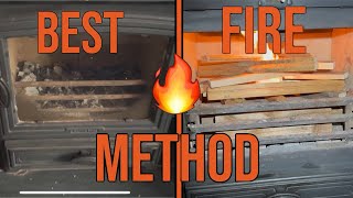 EASIEST method to clean amp light your log burner [upl. by Cogan255]